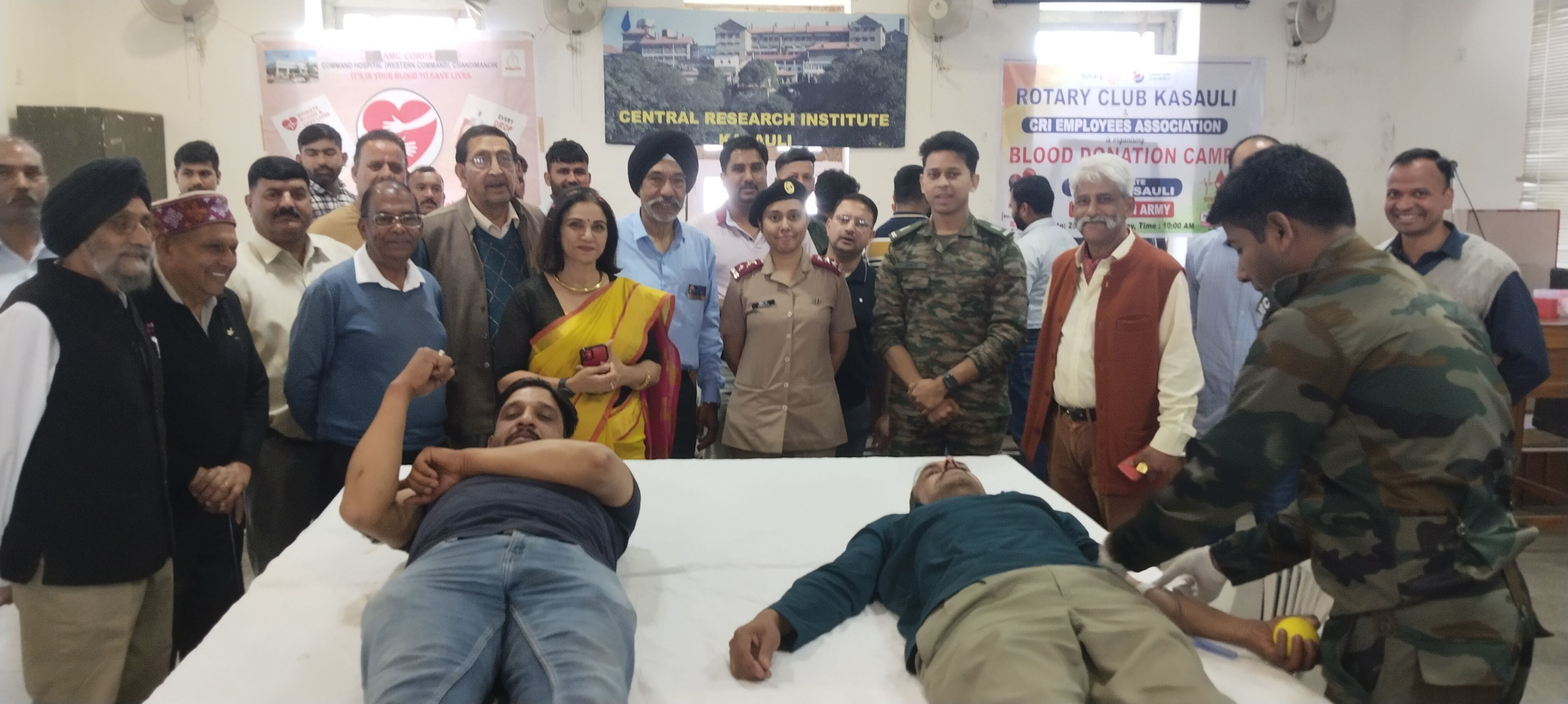 56 youth participated in the camp

blood donation,