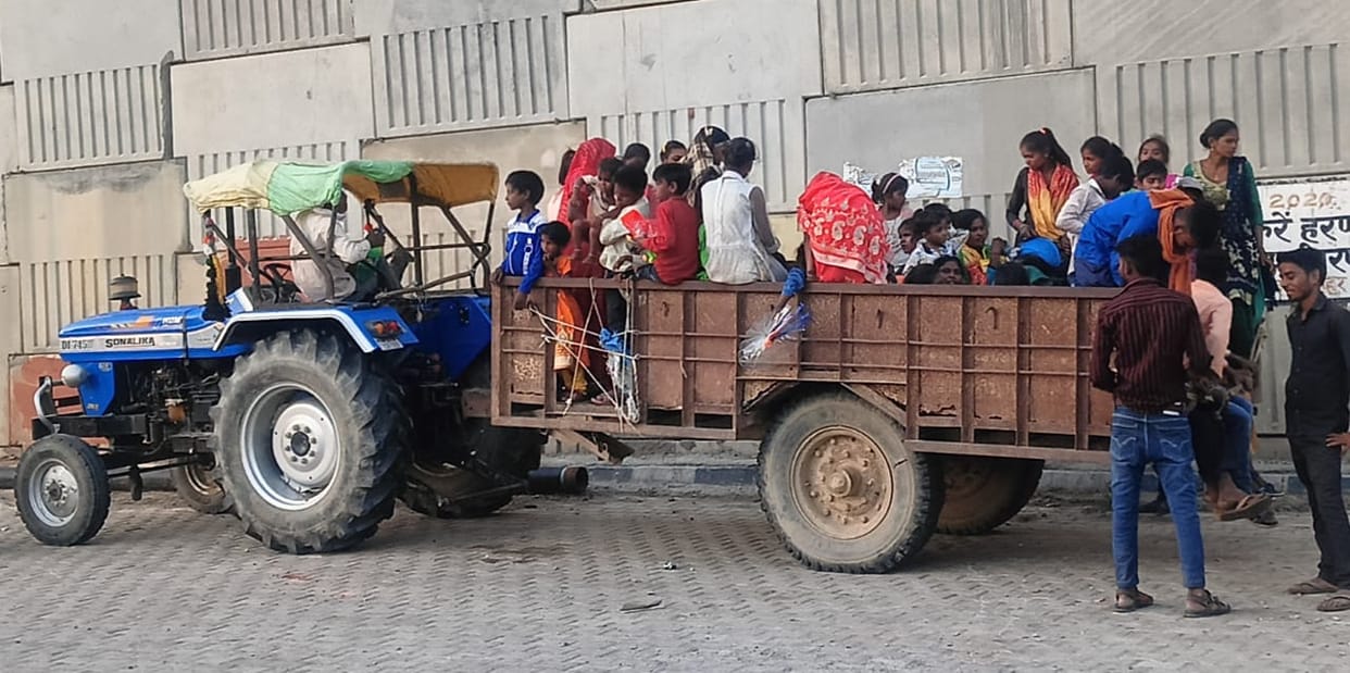 Despite the accident, they were not going on a retail-trolley trip