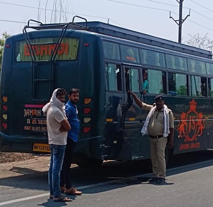 Transport officer checked passenger buses amid code of conduct