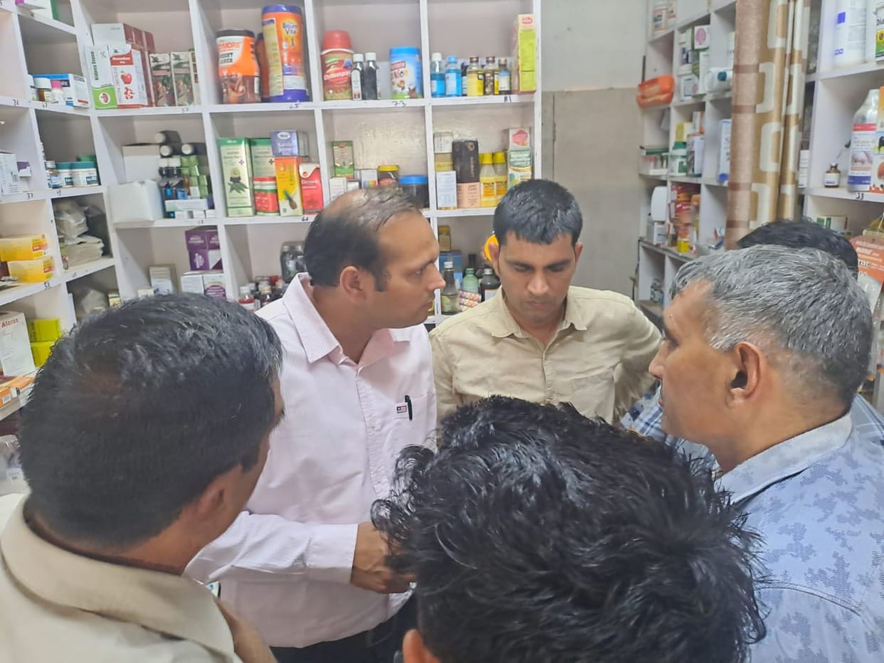 CM Flying raids medical store in Kharbala village