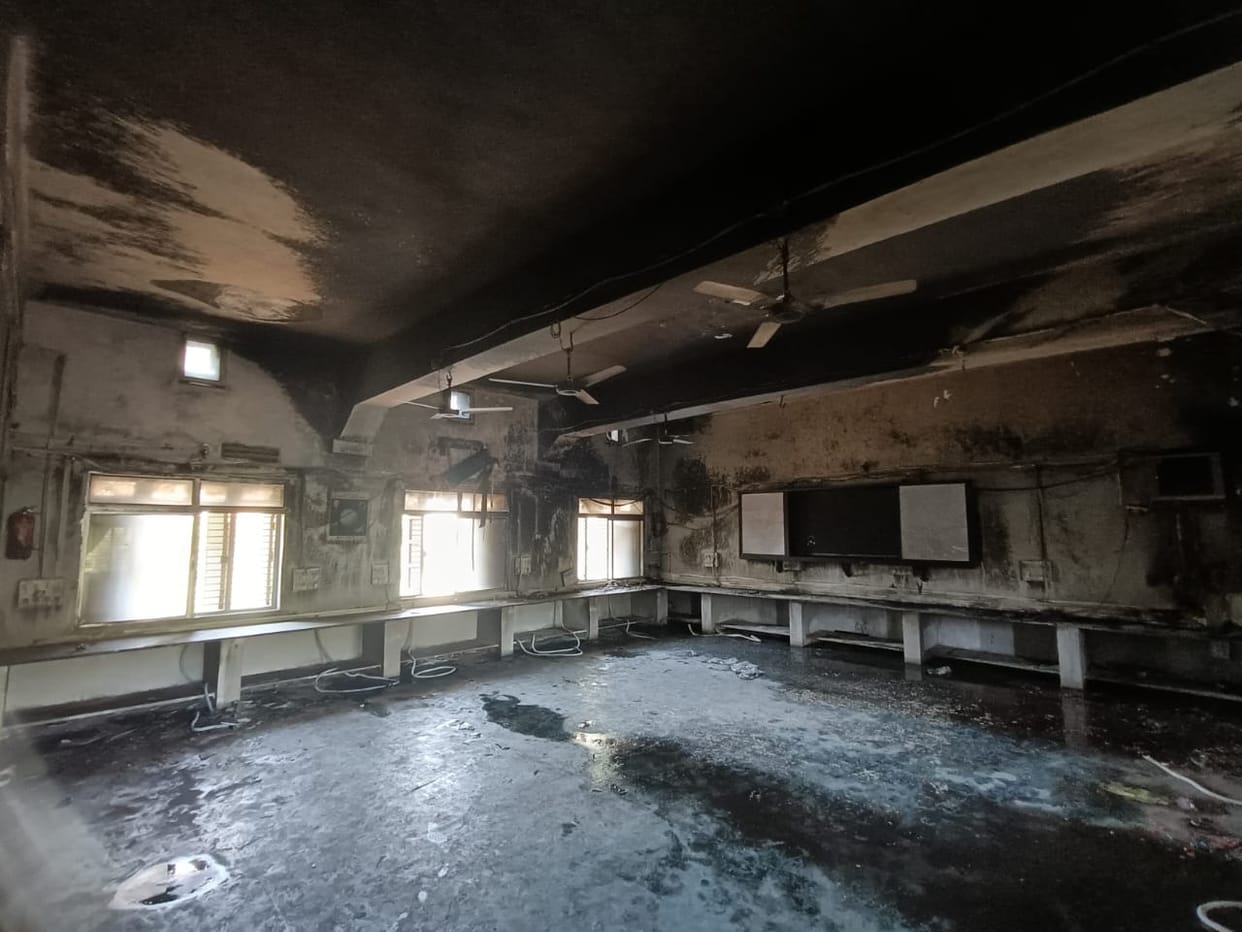 Fire breaks out in computer lab of Agrani SN College