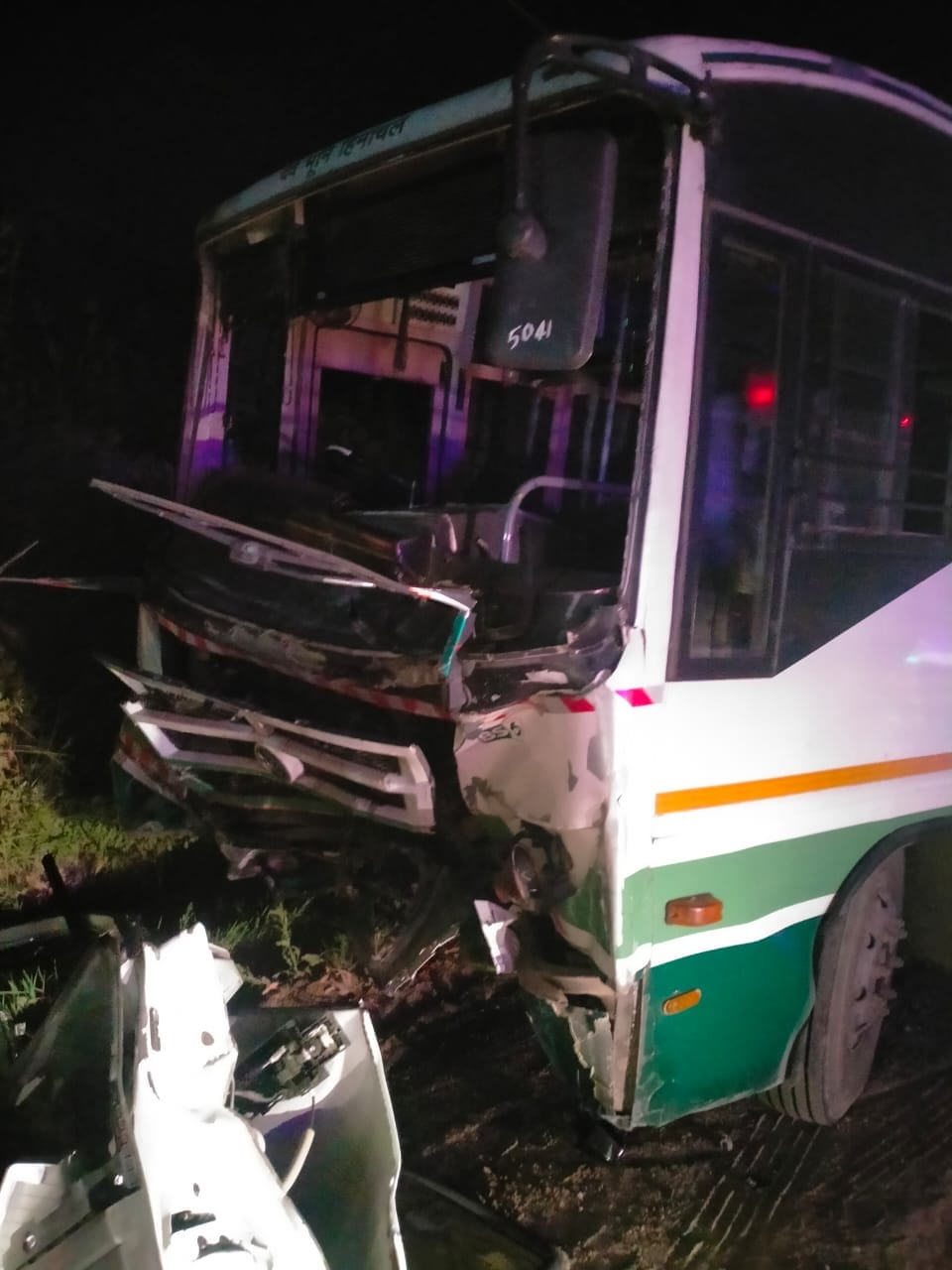 Car collides with HRTC bus, private bank employee dies