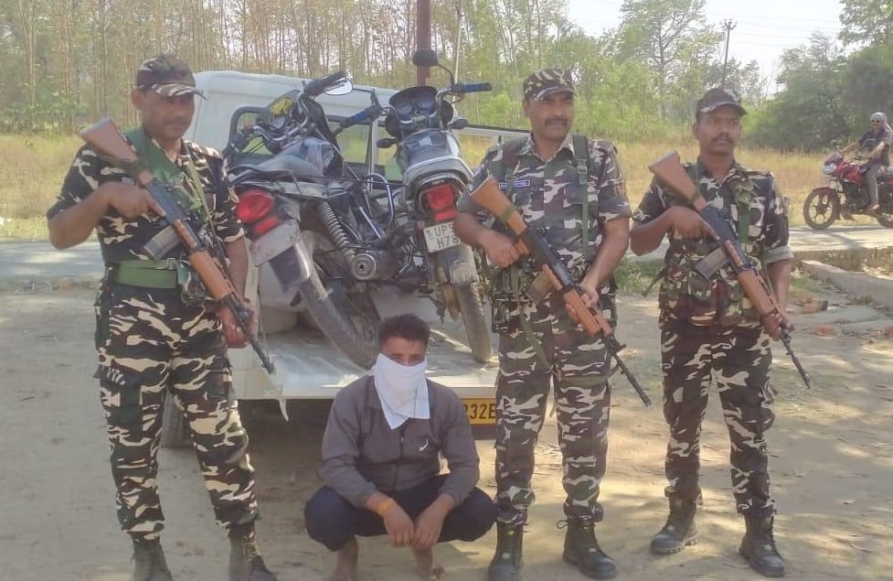 Accused arrested along with eight sacks of rice and two bikes