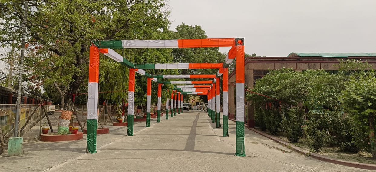 Collectorate ready for nomination, decorated pandals