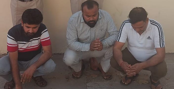 Three arrested for pelting stones at police, bike recovered