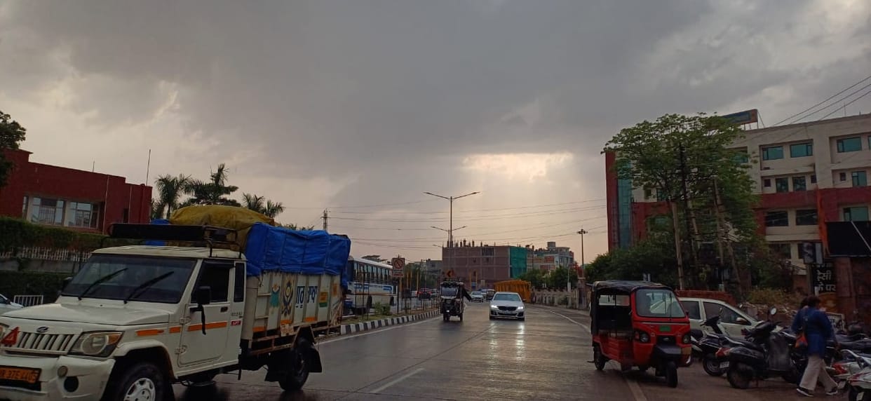 Clouds and rain eased the heat