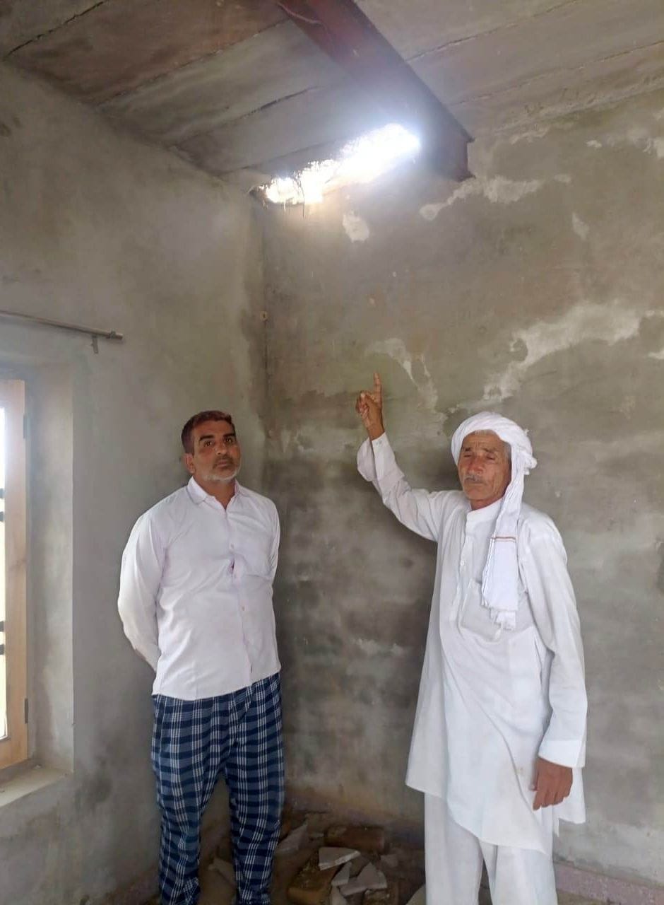 Home appliances burnt due to lightning in Pegan village