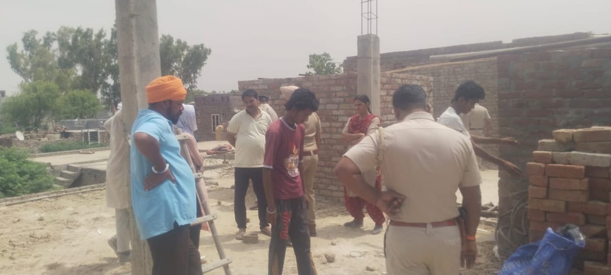 Due to domestic dispute, wife was murdered by hitting her head with a brick.