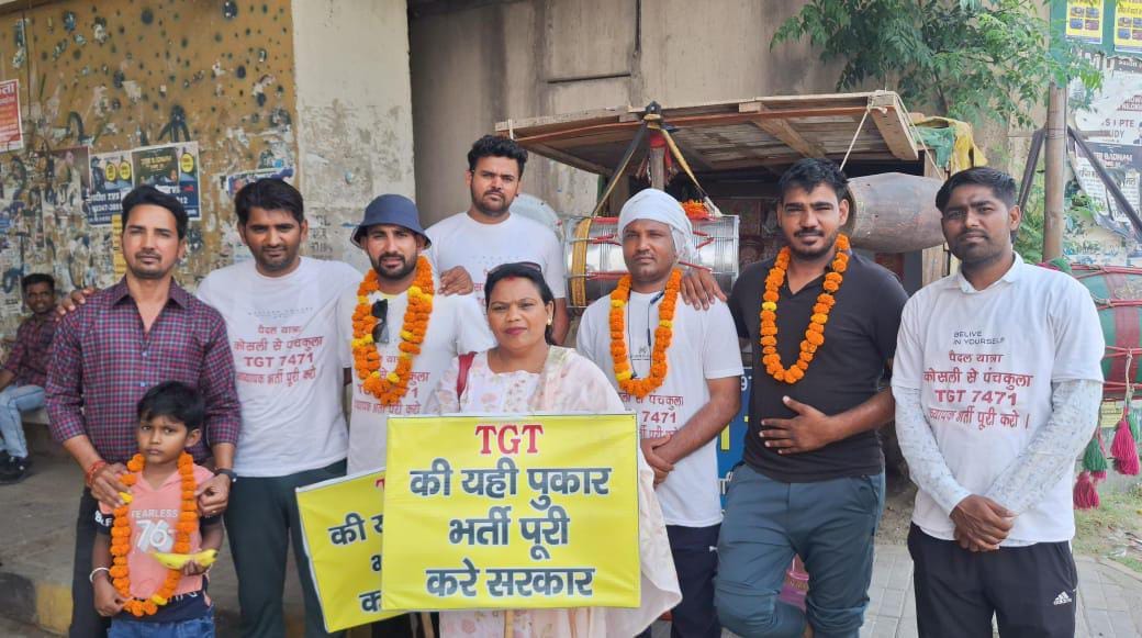 Padyatra of TGT Sangh reached Dharmanagari, welcomed