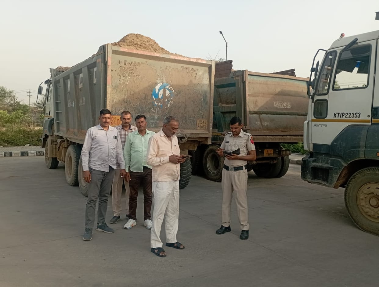 Challan of Rs 8 lakh for 19 overloading vehicles