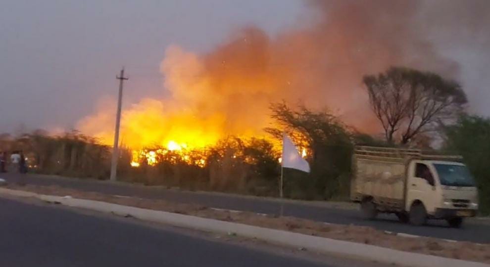 Bush fire extinguished after one and a half hour