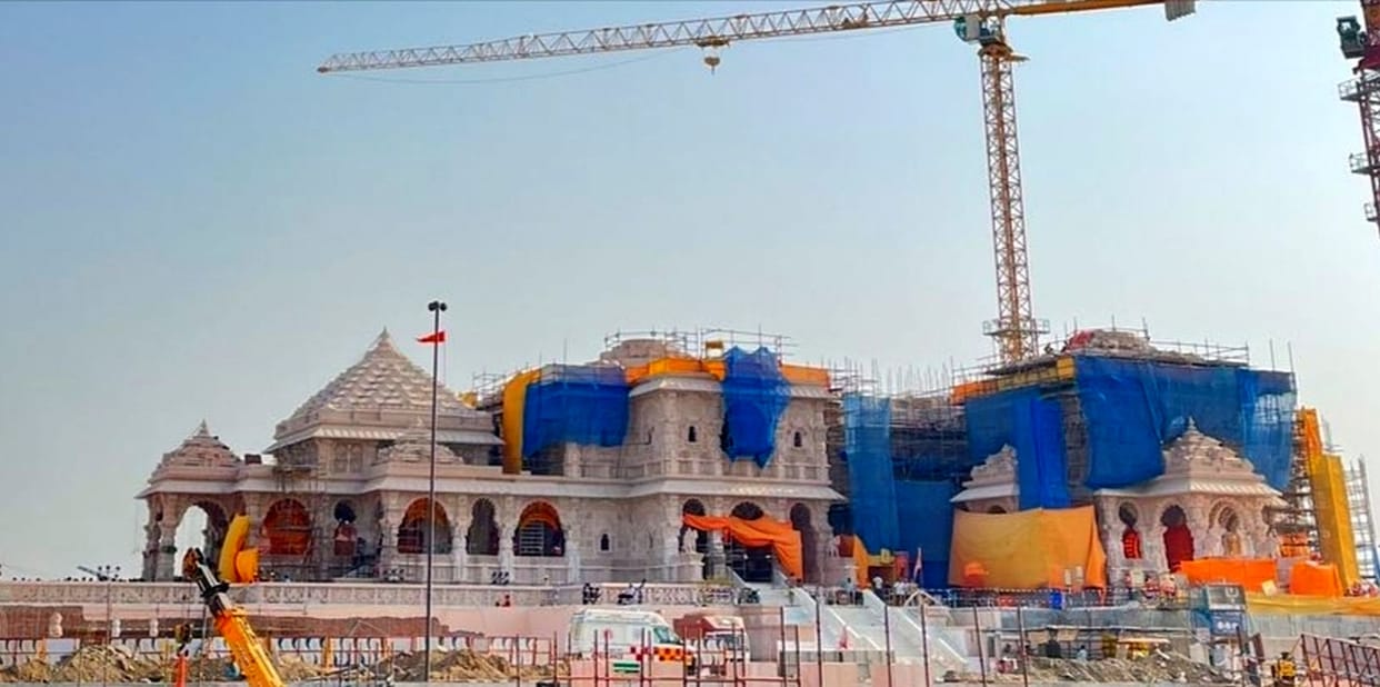 Work on second floor of Ram temple in progress