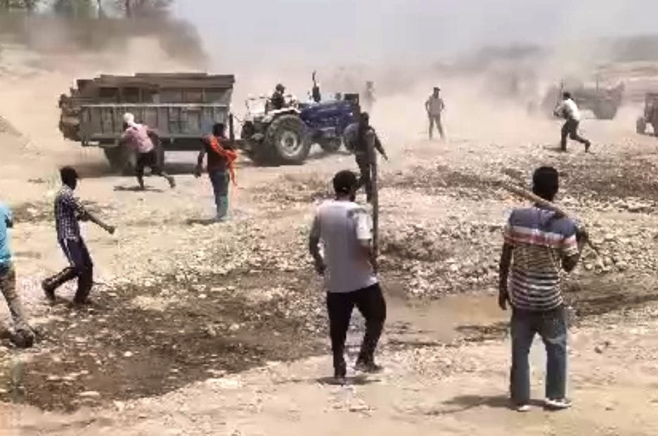 Bloody conflict between two parties over mining in bazpur