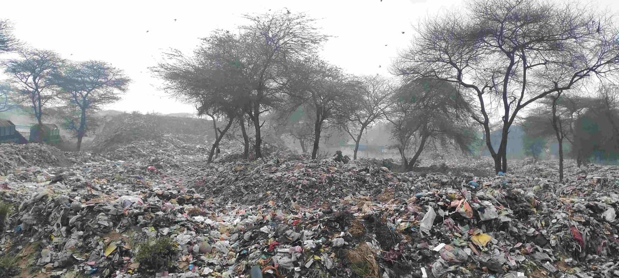 The cleanliness of the city is in ruins, the dumping yard is also full