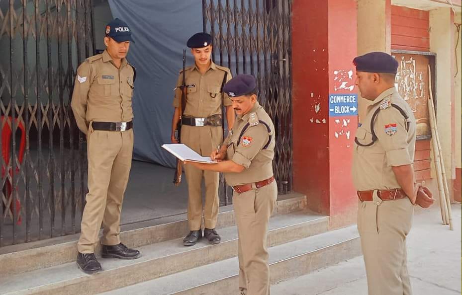 Deputy Superintendent of Police inspected the strong room