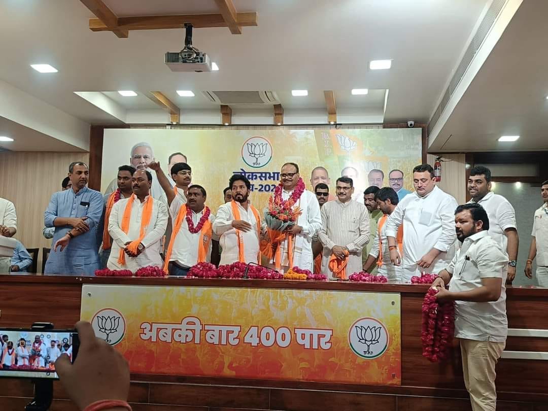 Former MLA Jai Choubey again joins BJP