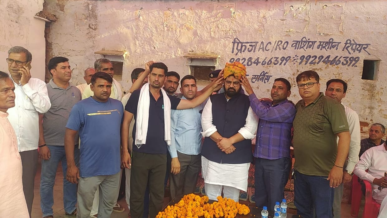 Kartikeya reached village Digrota to invite Lord Parshuram Janmotsav