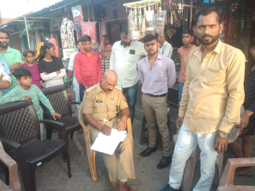 Firing outside the shop in Rauser Kothi