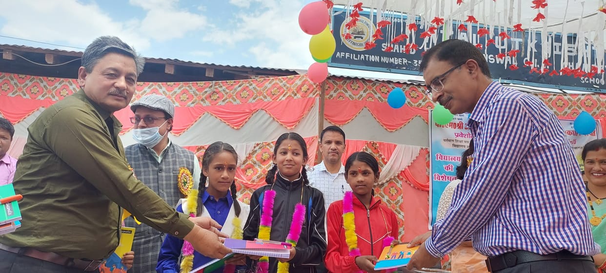 Newly admitted students welcomed by applying tilak