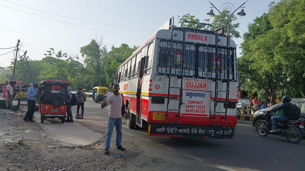 Private bus drivers forced to pick up passengers from outside