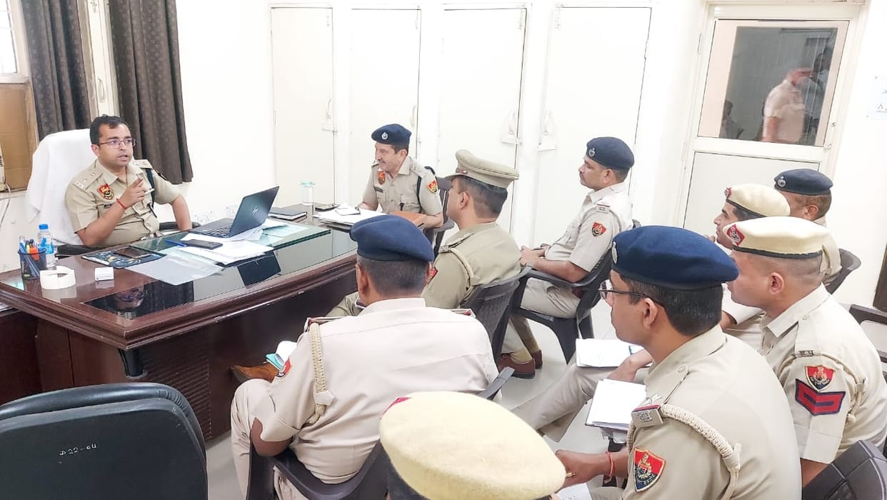 SP conducted surprise inspection of Dharuhera police station