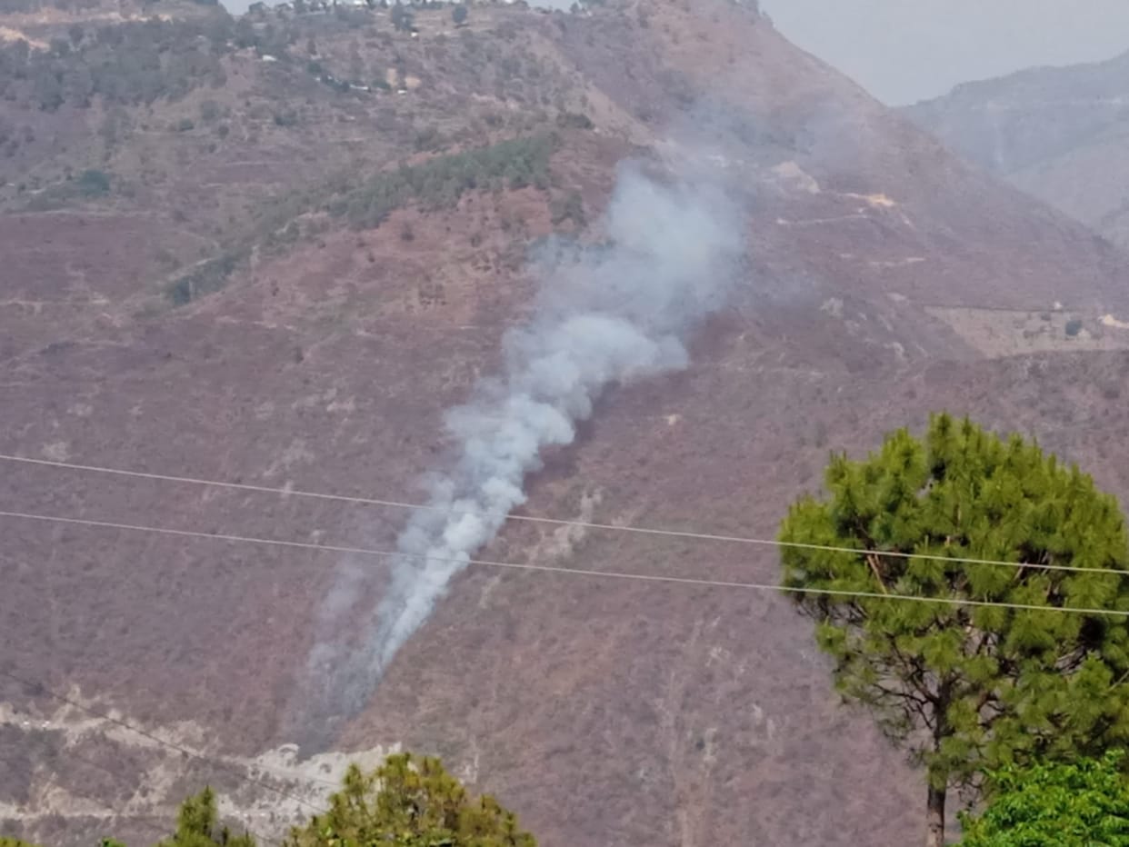 Even rain did not stop the forest fire