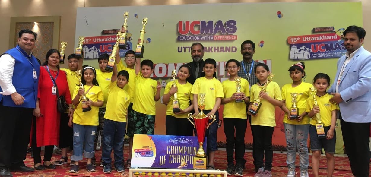 Kshitij became the champion of UCMAS competition