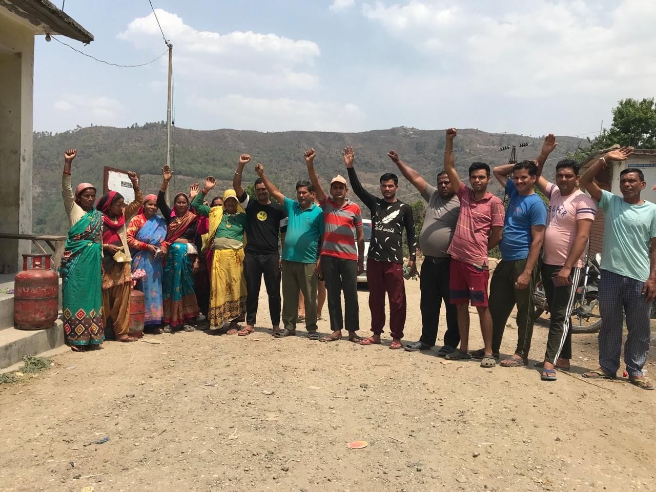 Demonstration in Barakot on demand of setting up e-KYC camp