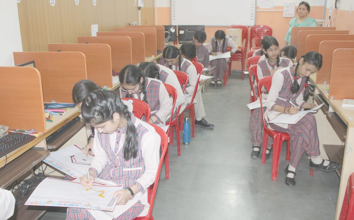Painting competition: 45 students showcased their talent