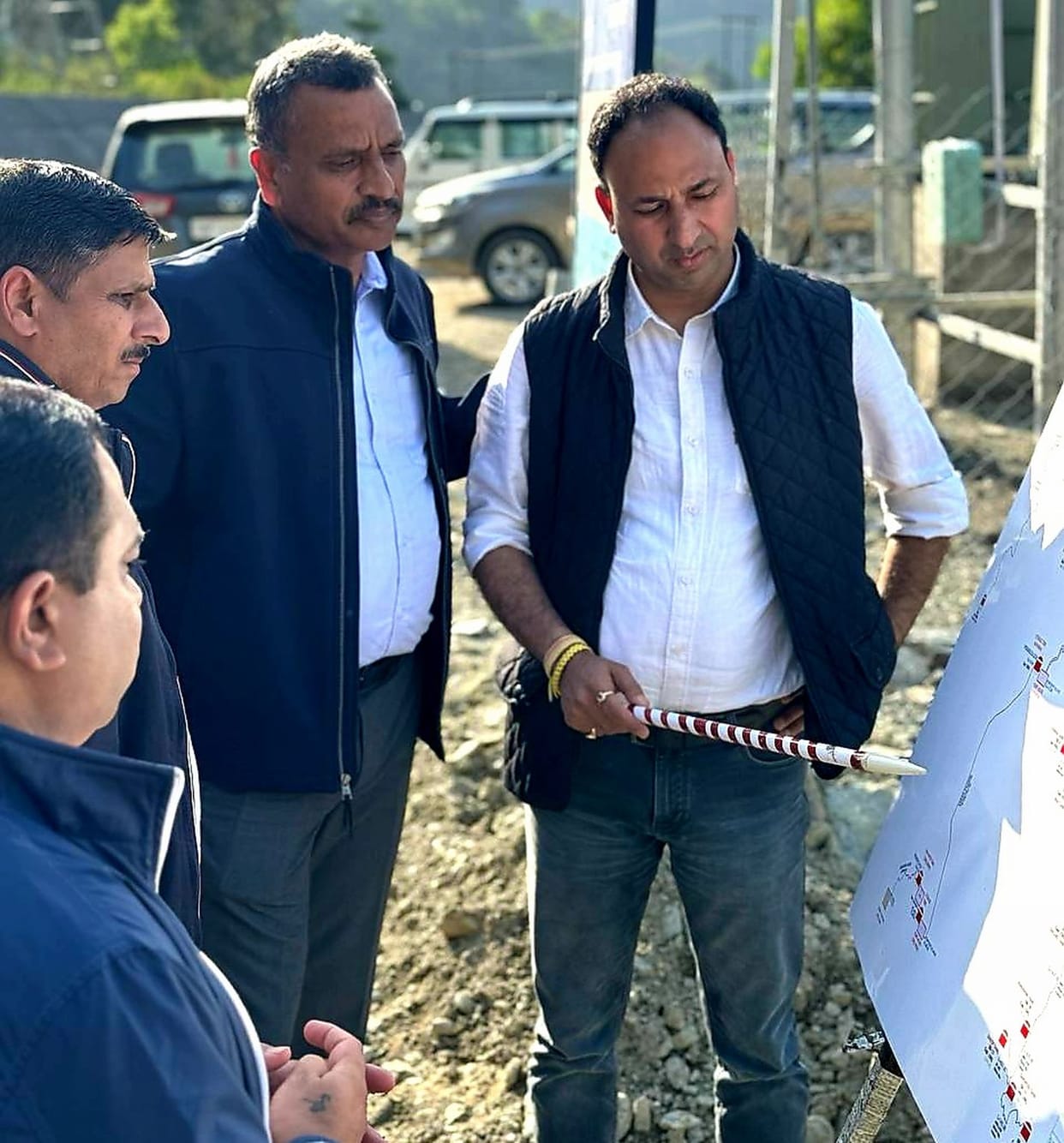 Joint team inspected the plans