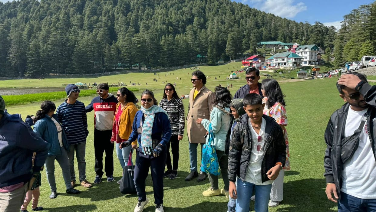 Inflow of tourists increased in tourist destination Khajjiar