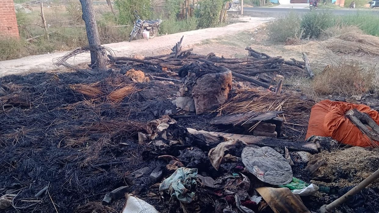 Fire broke out in scrap warehouse and shed