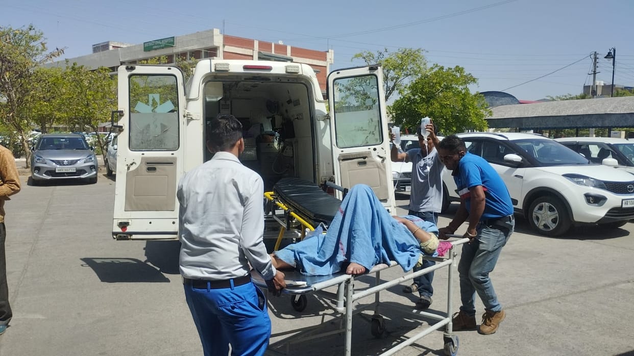 Woman injured in truck collision, referred to Chandigarh