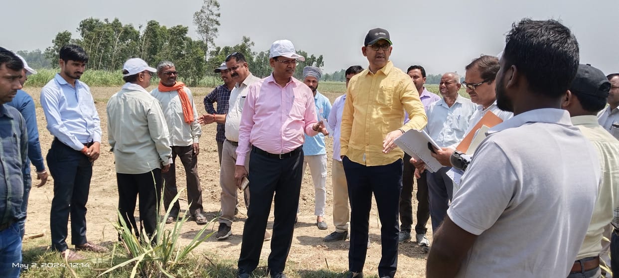 Deputy Sugarcane Commissioner saw the survey of sugarcane, gave many instructions