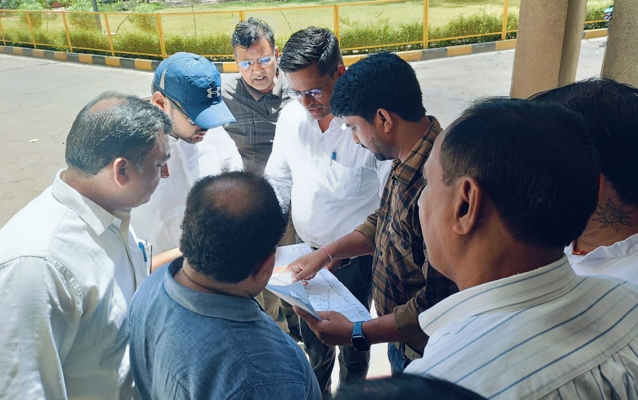 The administration got the land measured again in Loharu.
