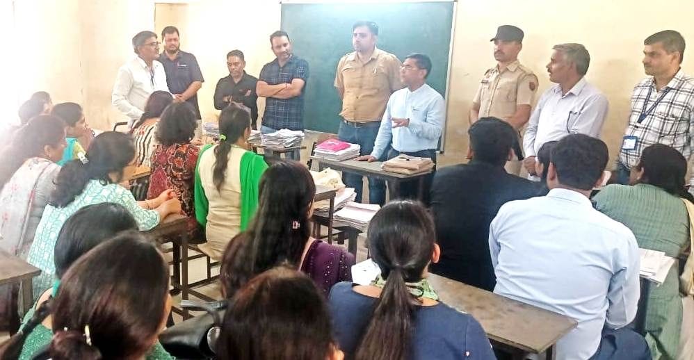 The evaluation work of annual examinations is going on systematically and smoothly.