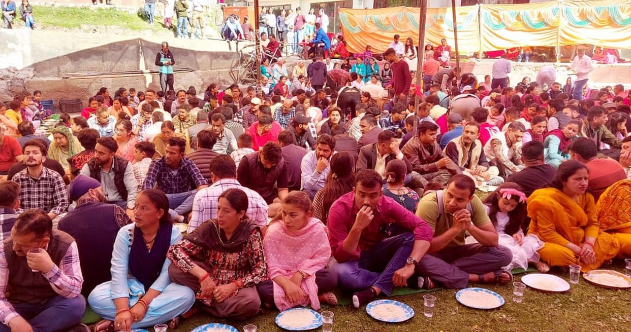 Bhandara organized in Pohlani Mata temple