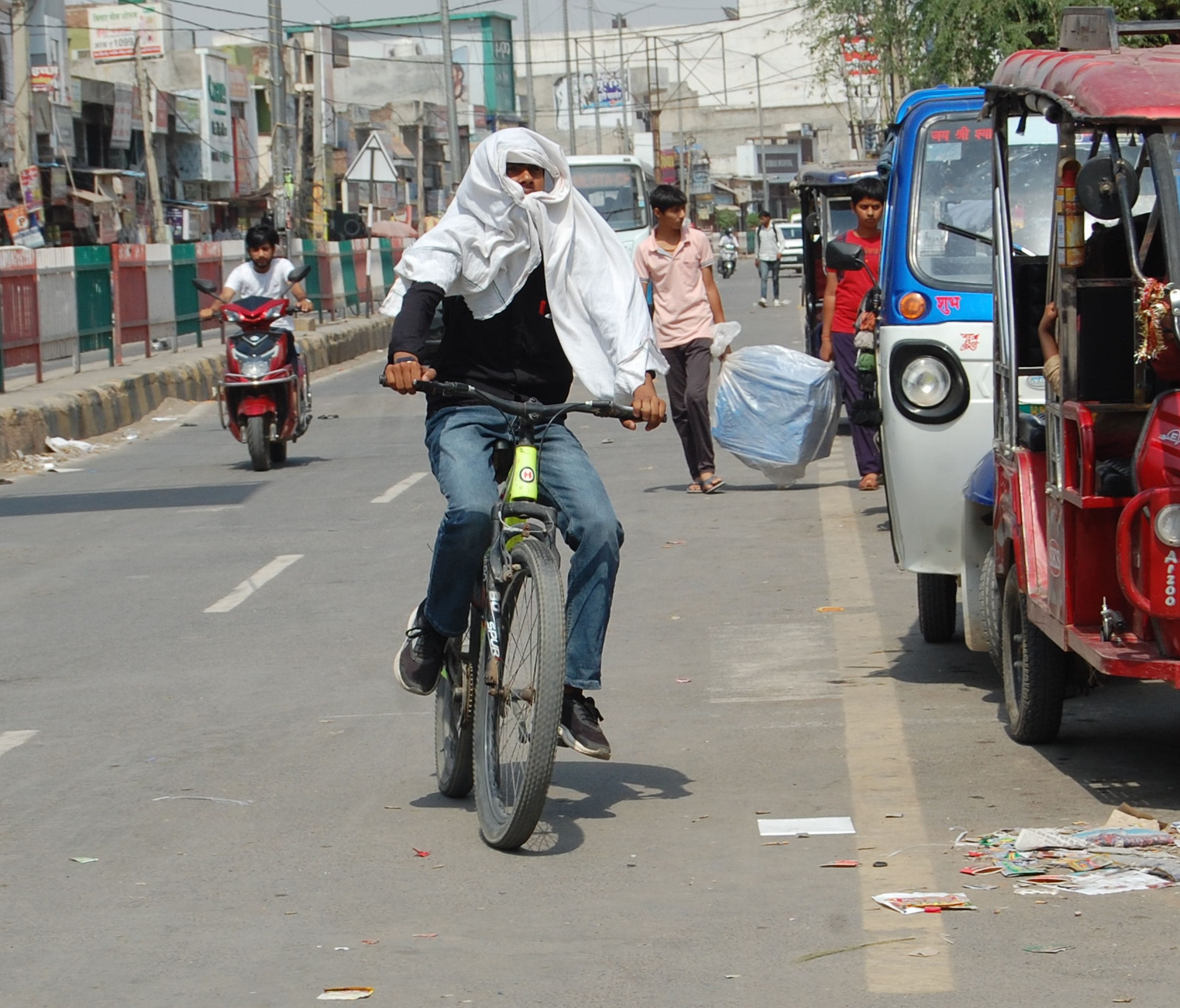 Temperature increased by four degrees in five days
