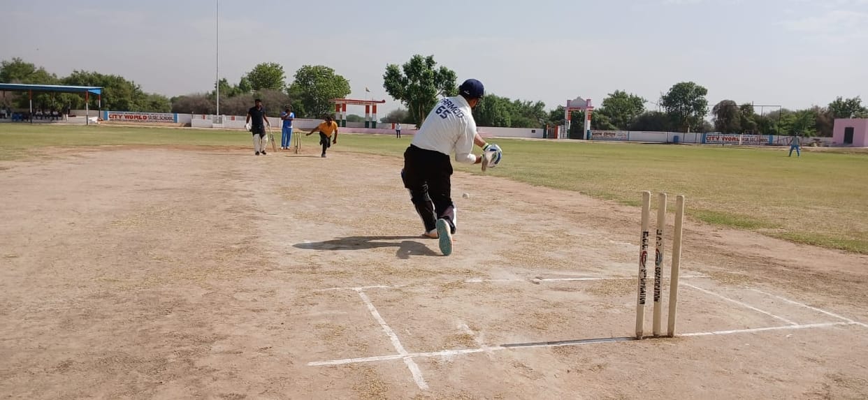 In the trial match, Deputy Commissioner-11 defeated Kosli Irrigation Department by 41 runs.