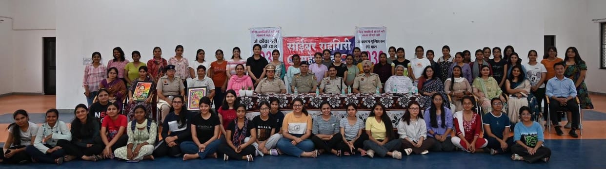Gave training to 200 girl students in self defense and protection from cyber crime