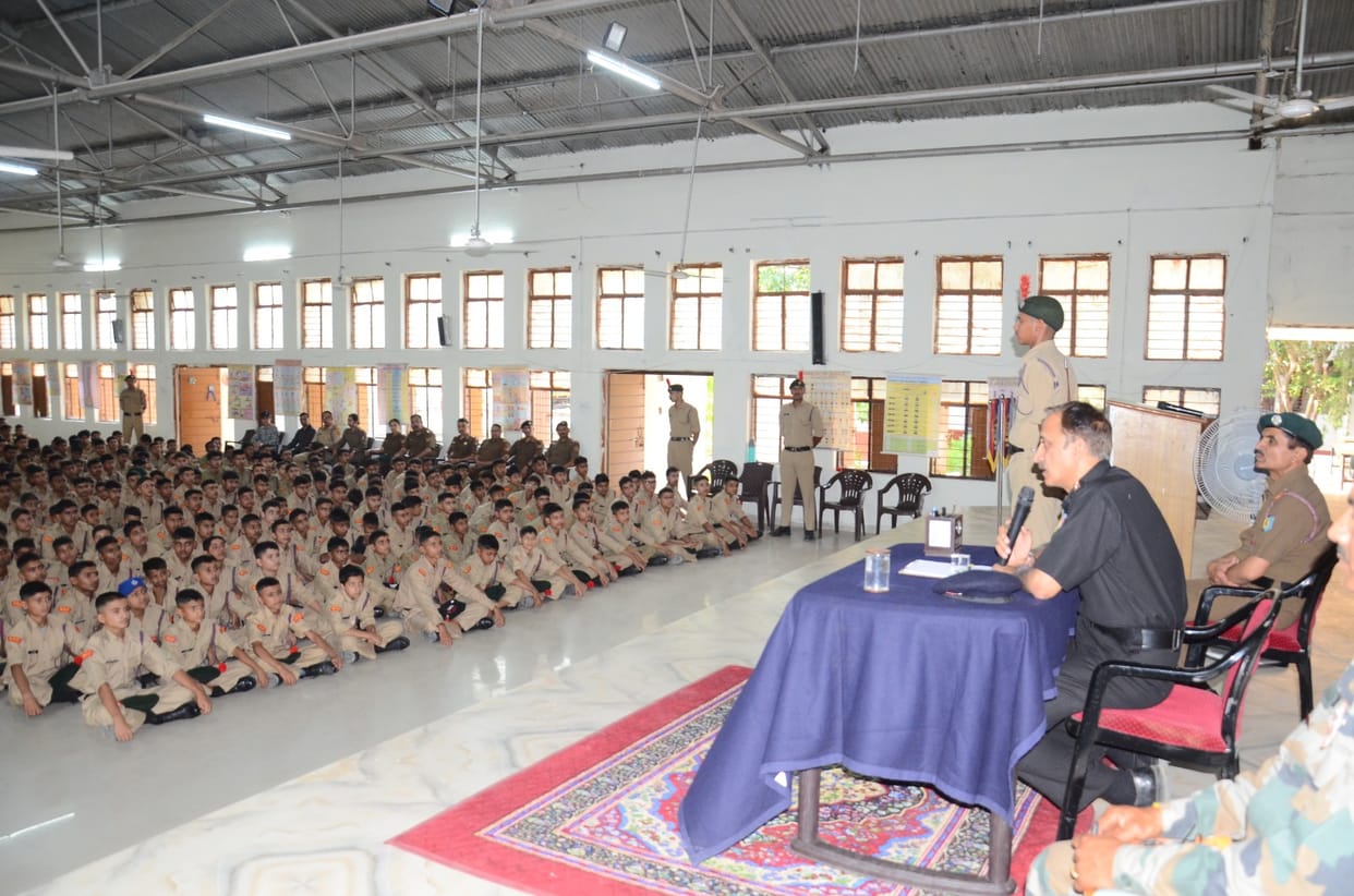 NCC cadets gathered in Pekhubela for training