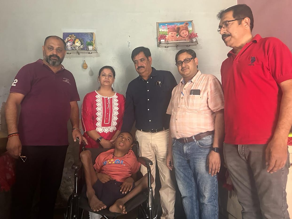 Rotary Club gave wheelchair to the needy