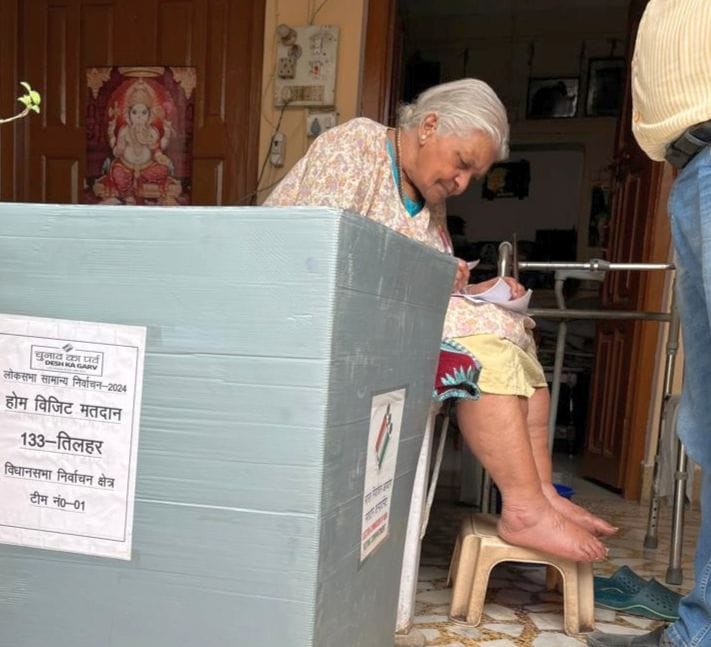 More than 78 percent disabled and elderly people voted through postal ballot.