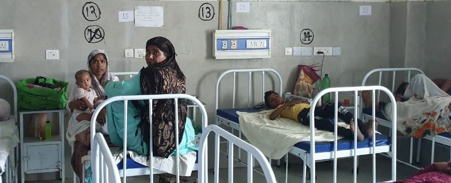 19 children suffering from fever and diarrhea admitted
