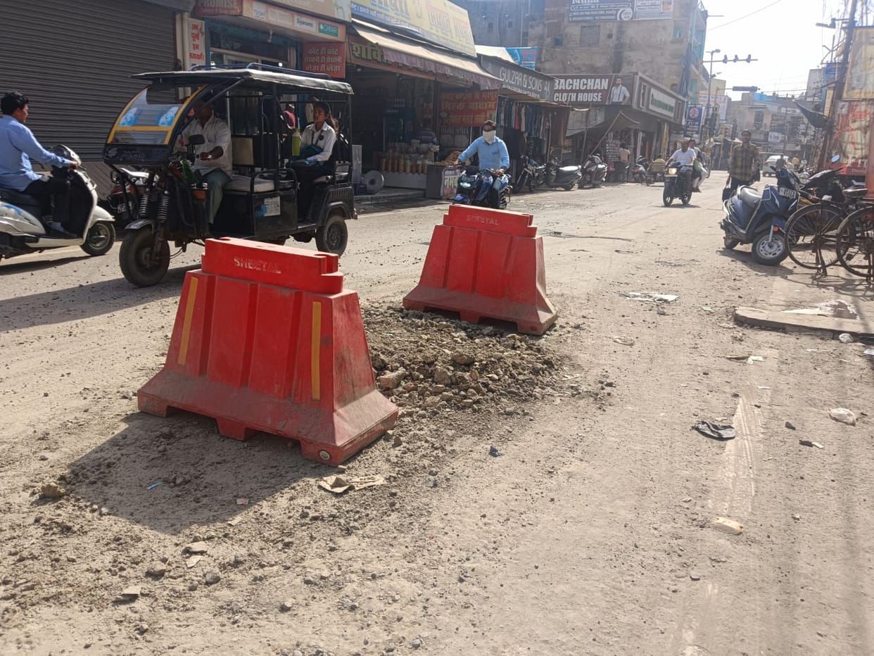 Roads dug up after fixing leakage, pedestrians worried