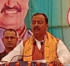 Deputy Chief Minister Keshav Maurya addressed the public meeting in Dhaurahra Lok Sabha constituency.