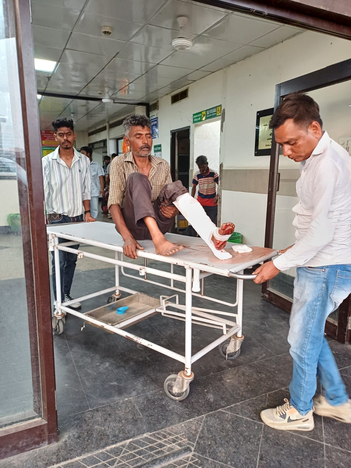 Sarpanch attacked due to election rivalry, injured