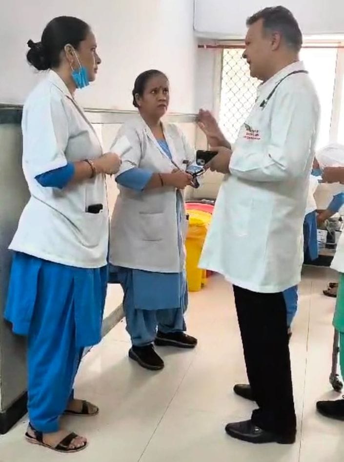 Inspection of OPD of Civil Hospital