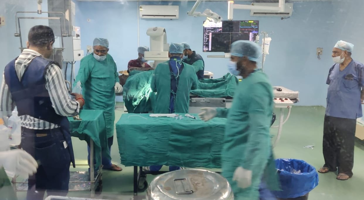 Surgery started in the cardiology department of Sanjay Gandhi Hospital