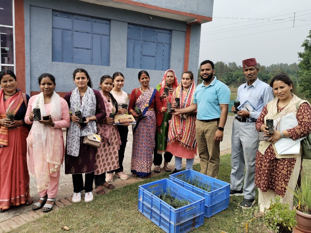 Farmers learned to make rose water and herbal tea